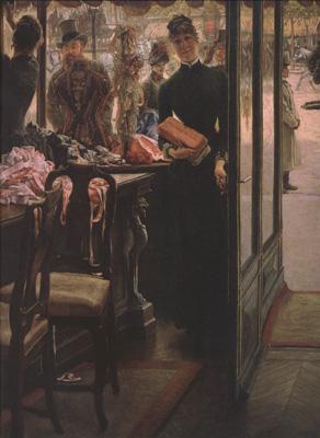 James Tissot La Demoiselle de Magasin (The Shop Girl) (nn01)